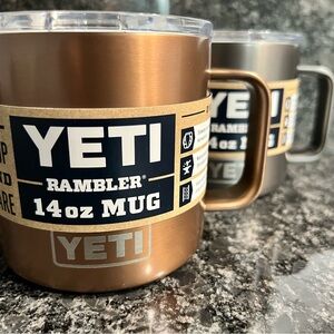 YETI Rambler 14oz Mug Copper cup bronze NEW